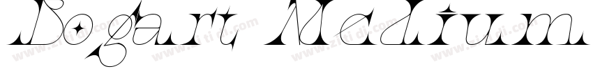 Bogart Medium Itali字体转换